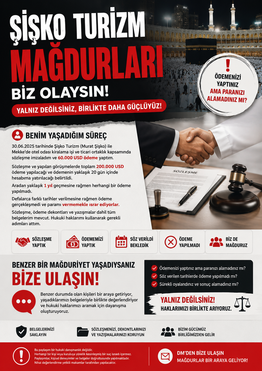 Ticari faaliyet mağduriyeti bilgilendirme görseli